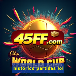 historico partidas lol